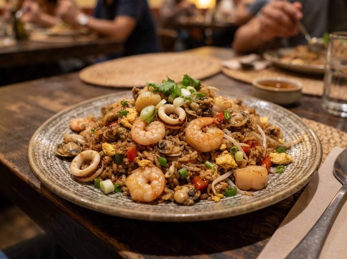 Arroz chaufa de marisco
