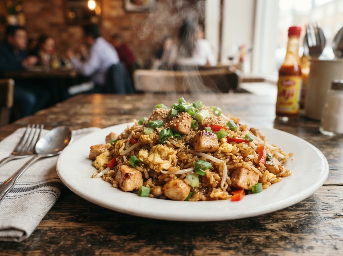 Arroz chaufa de pollo