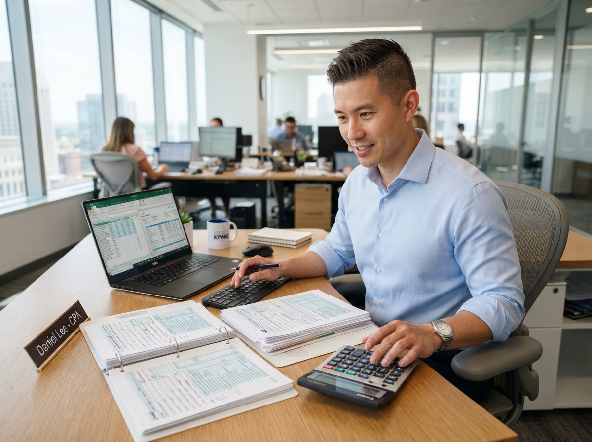 Professional IRS Enrolled Agent at Desk in Tampa FL