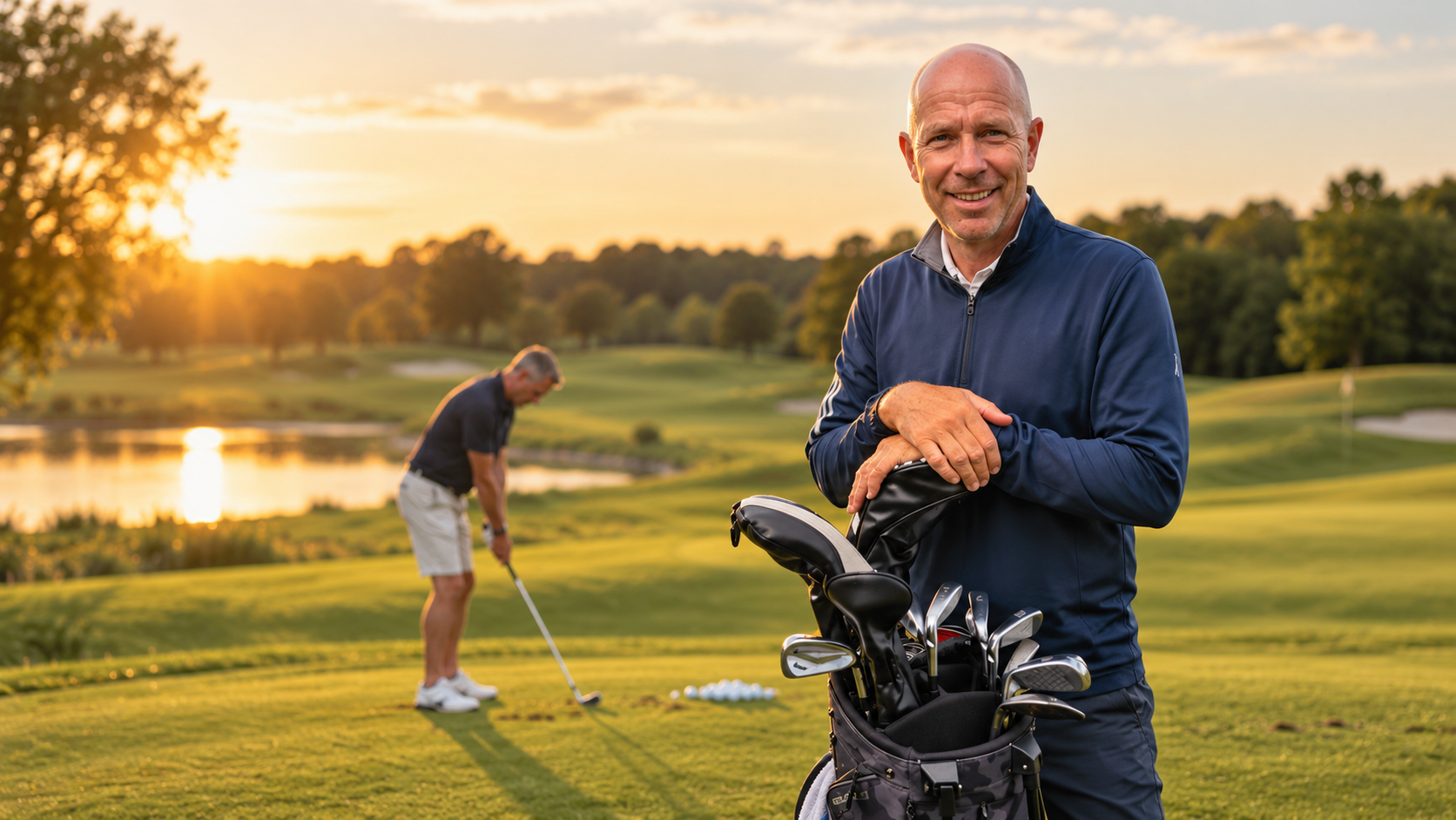 Andy Morgan PGA Professional coaching on golf course