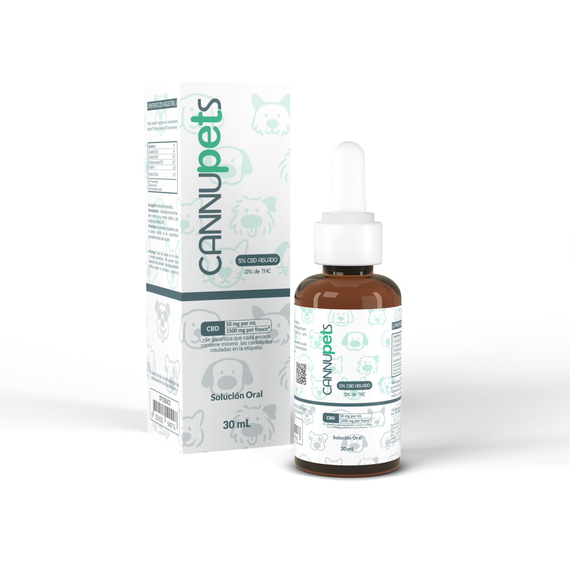 Cannupets® Solución Oral CBD 5%