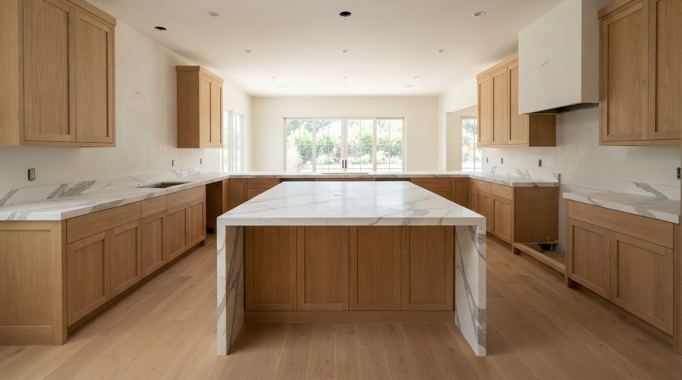 Kitchen construction phase 04 — The Centerpiece
