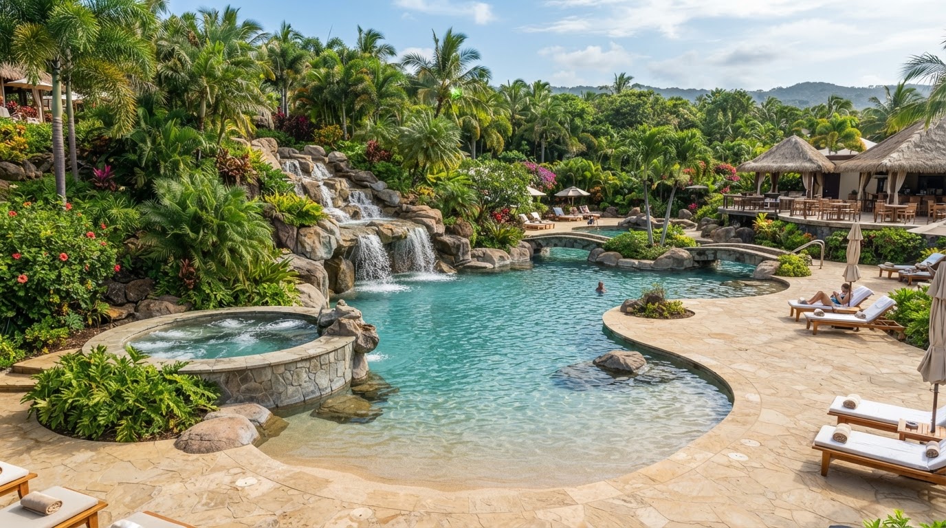 Natural Resort luxury pool design
