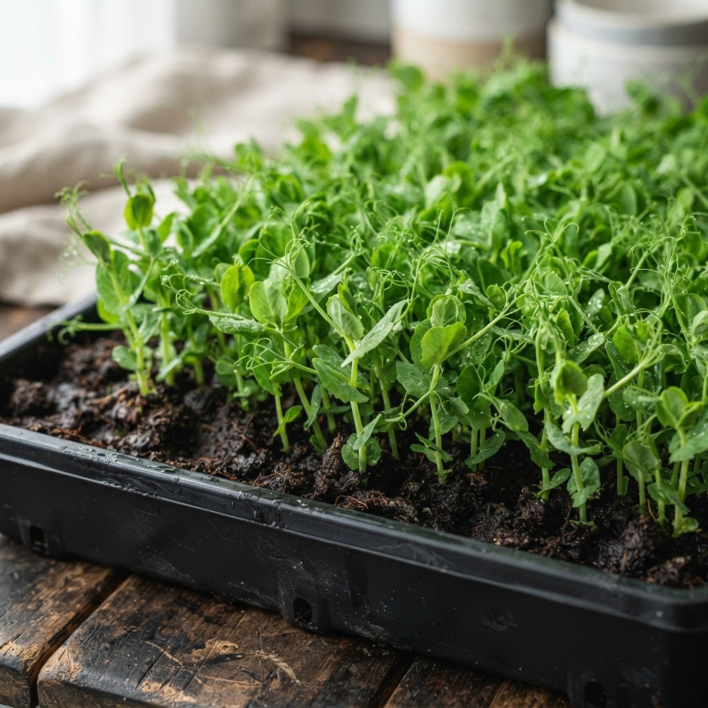 Erbse Microgreens
