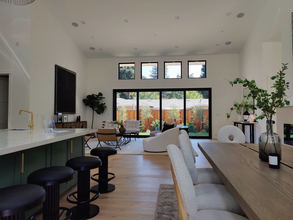 Indoor-Outdoor Multi-Slide Glass Wall Living — Rhema Designs, Laguna Hills, CA