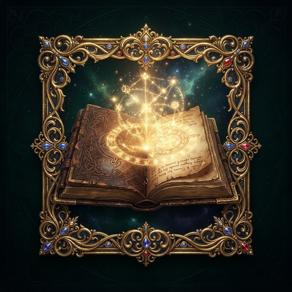 Ancient Rune Grimoire Tome