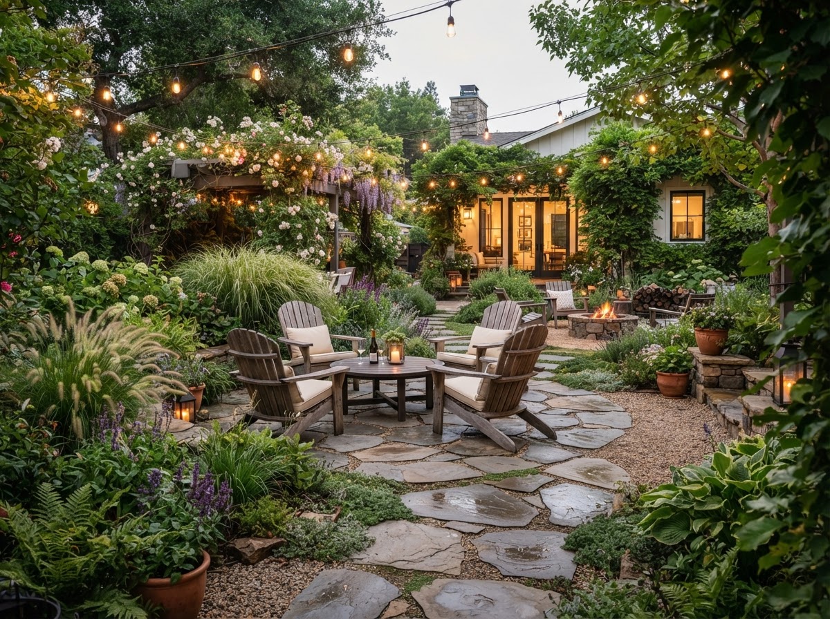 Backyard patio — Cary — after landscaping
