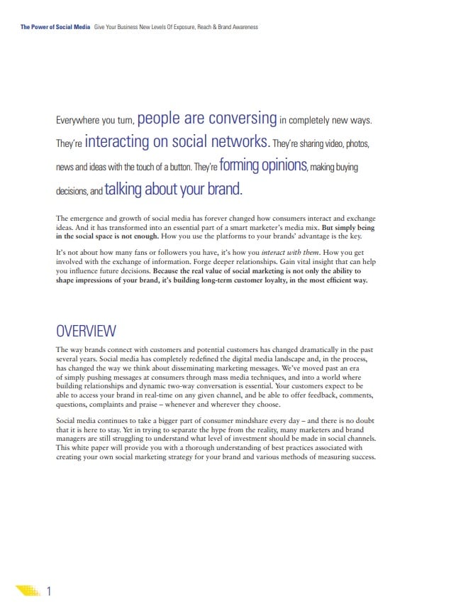 The Power of Social Media Excerpt