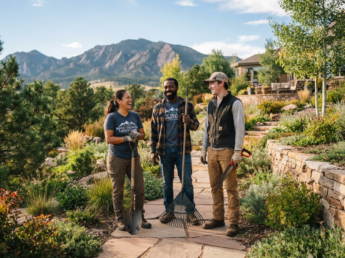 Denver Landscaping Team in Colorado Yard