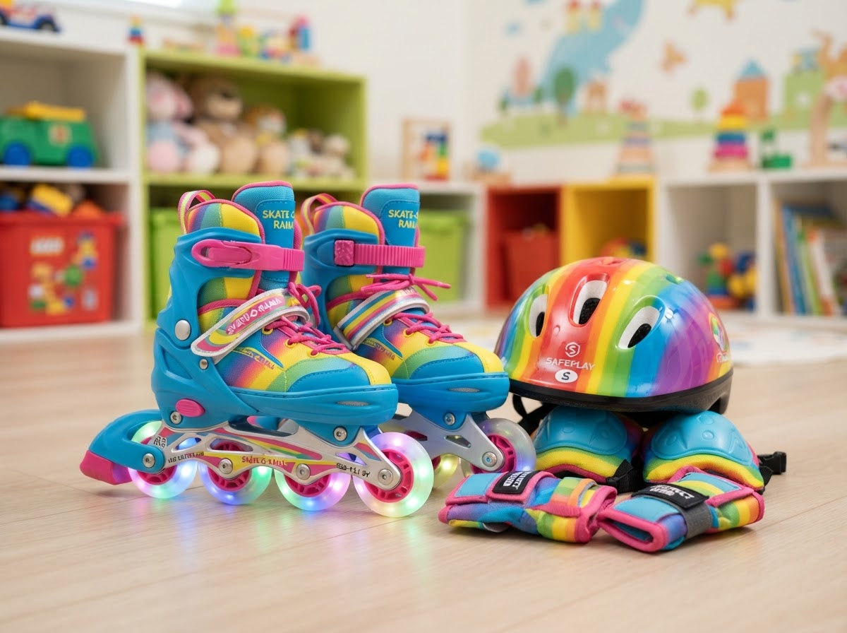 Patines en Línea Ajustables con Kit de Seguridad