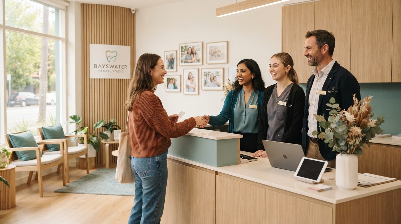 Screenshot of the Dentist website (Day 8)