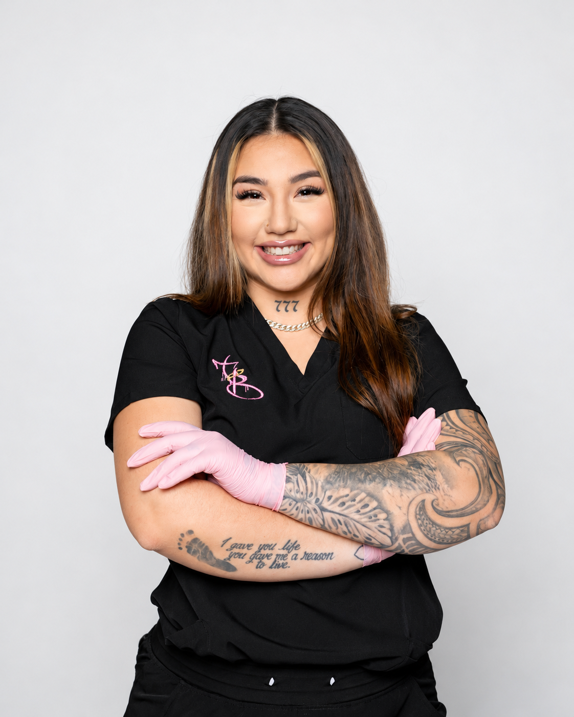 Lani, the tattoo artist behind Tat Brat