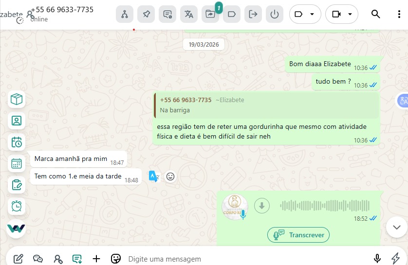 Print da Conversa WhatsApp