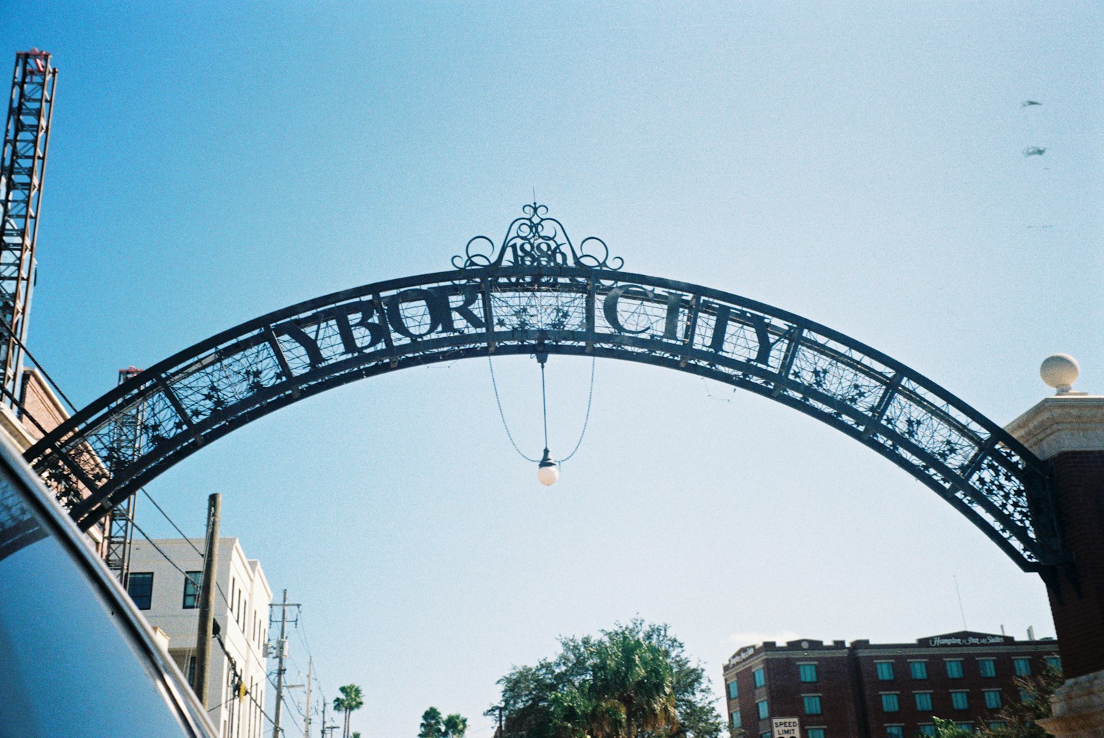 Historic storefronts and local businesses along 7th Avenue in Ybor City, Tampa