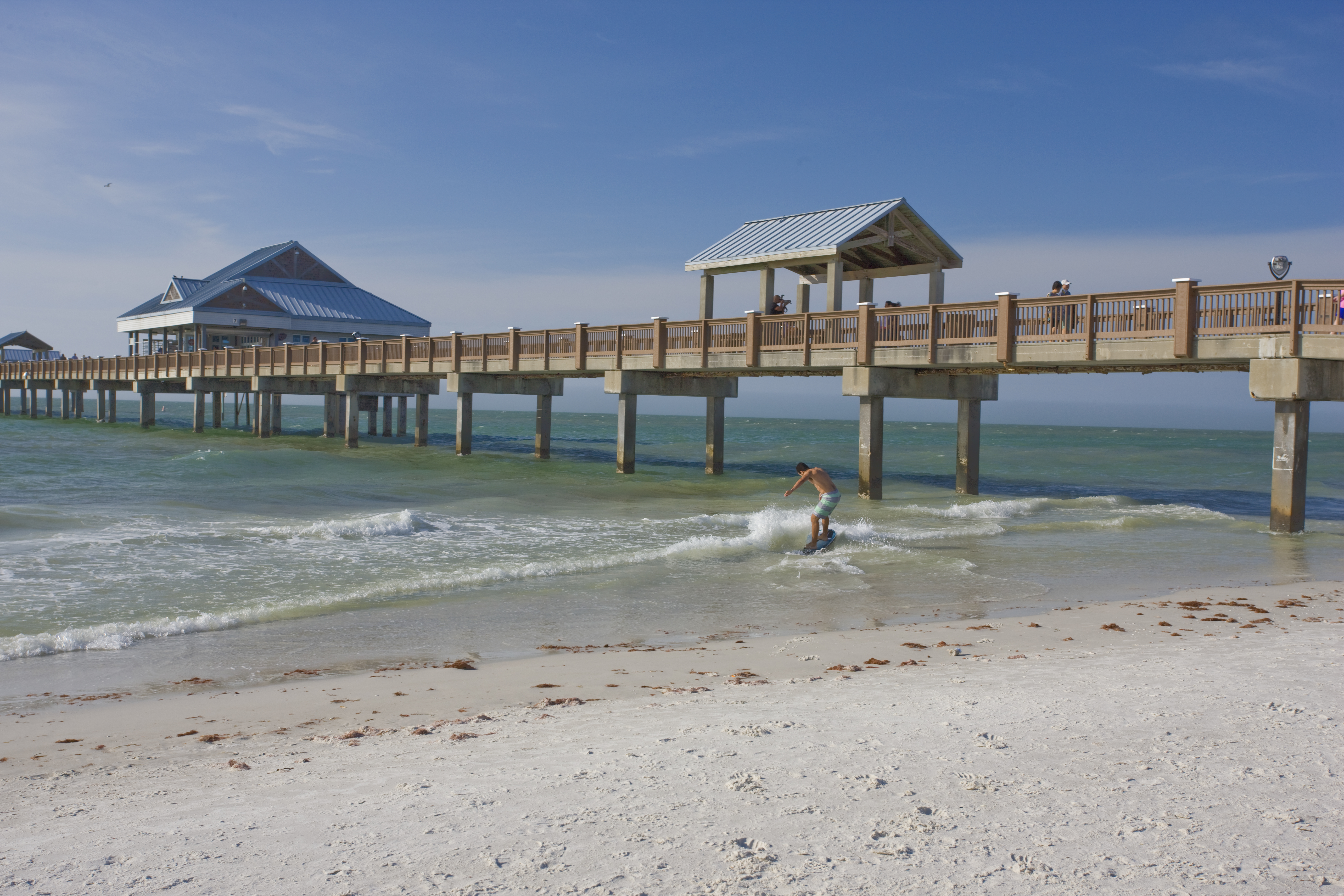 Clearwater Beach with sugar-white sand and crystal Gulf waters