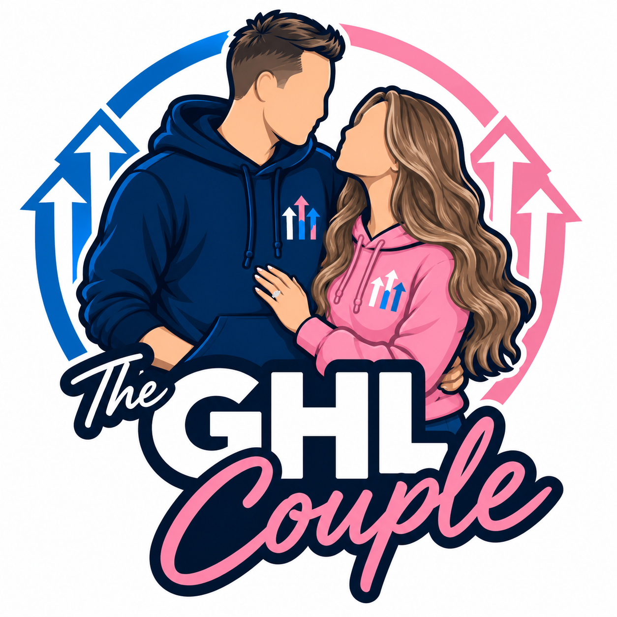 The GHL Couple Official Logo