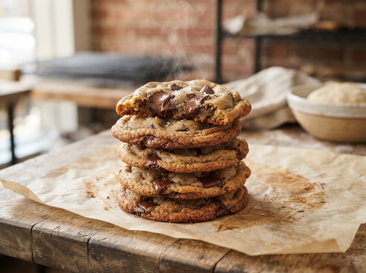 Freshly Baked Chocolate Chip Cookies