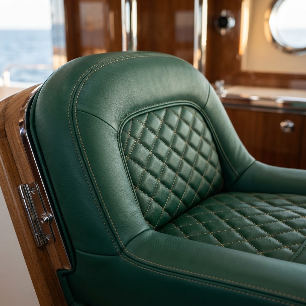 Unrivaled comfort - custom marine grade leather saddle