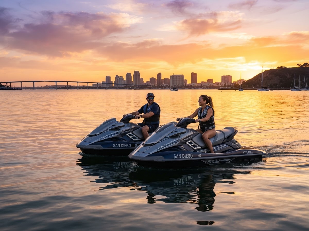 Create lasting memories - sunset jet ski rides in San Diego