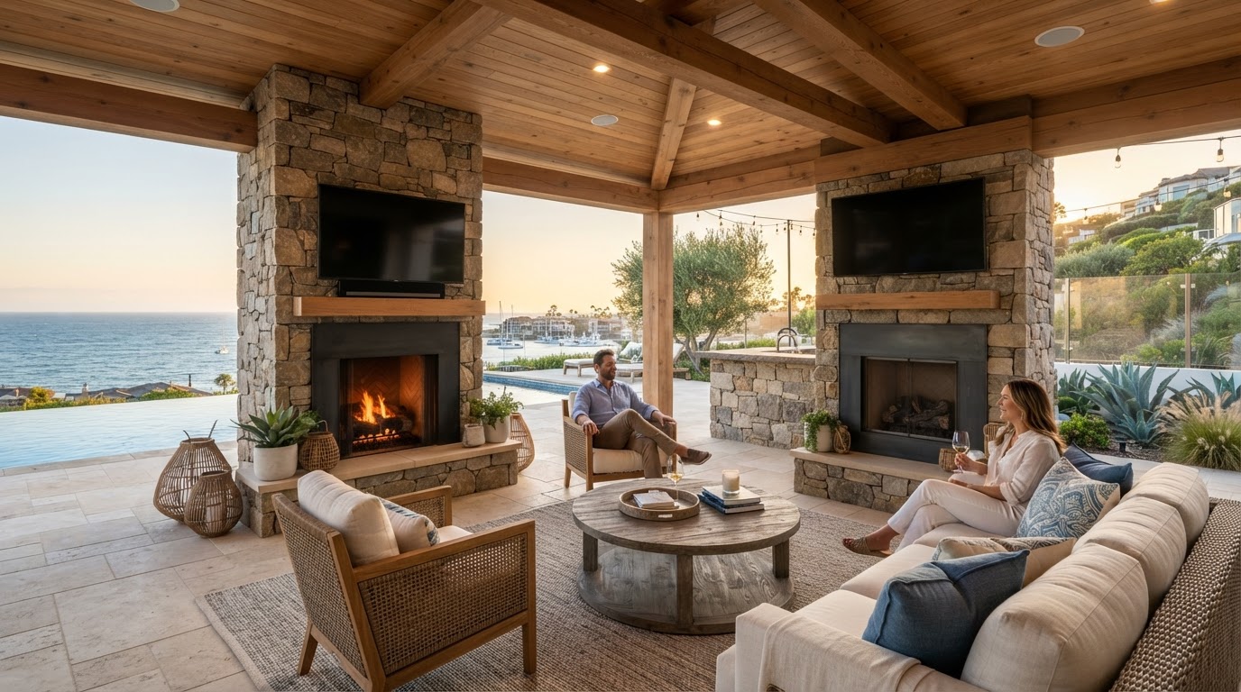 Coastal Exterior Renovation & Trellis