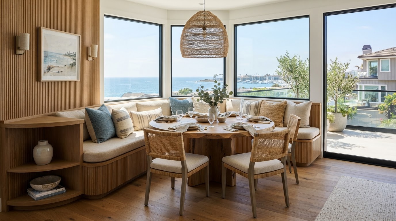 Custom Built-In Breakfast Nook & Storage