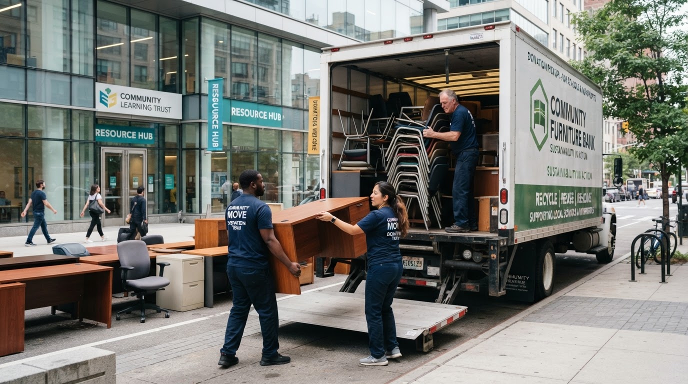 Zero-Landfill Office Decommissioning: Donating Furniture to Schools and Nonprofits