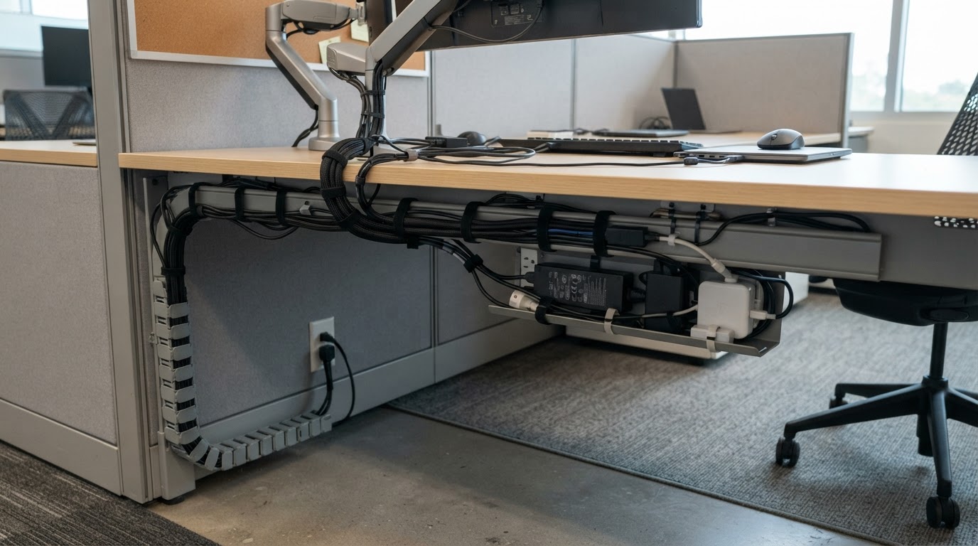Commercial Wire Management: Power Channels, Cable Looms & Raceway Wiring