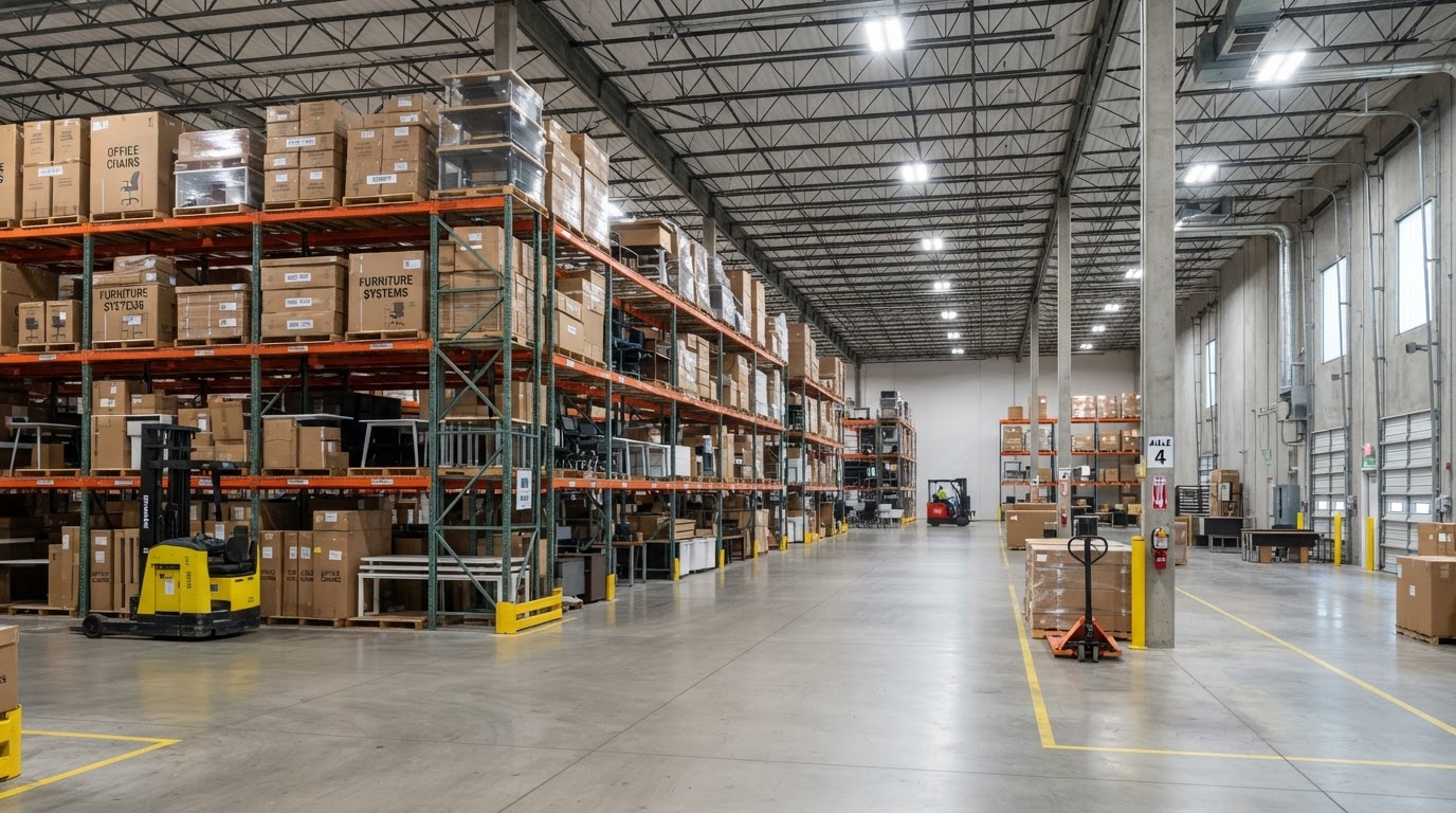 Iowa commercial office skyline and office furniture moving directory
