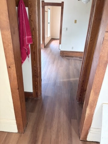 Plank hallway floor installed by American Flooring LLC