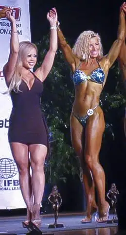 Rebecca winning first figure competition