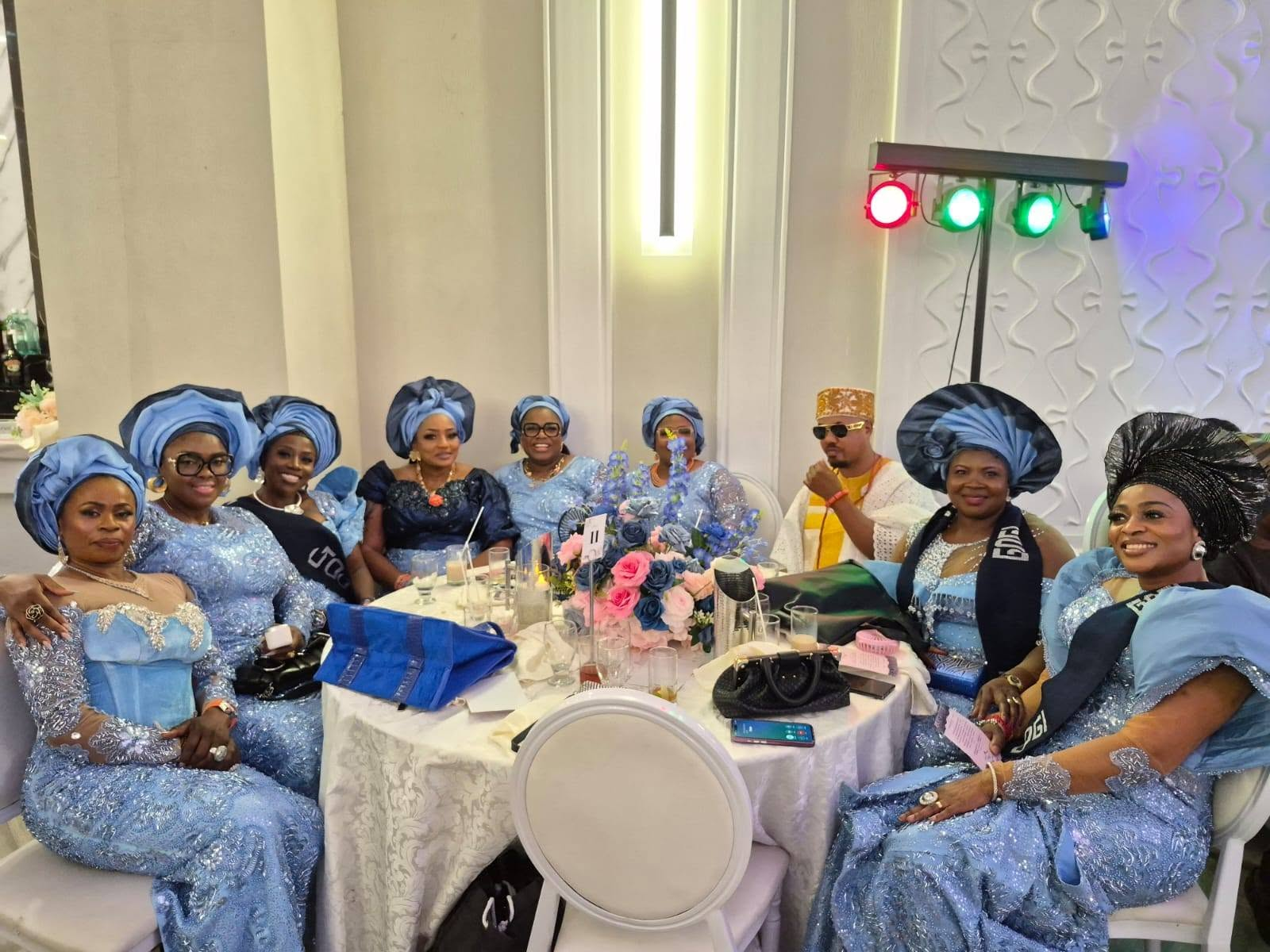 GOGI Sisters in Powder Blue Lace at Toronto Wedding Reception