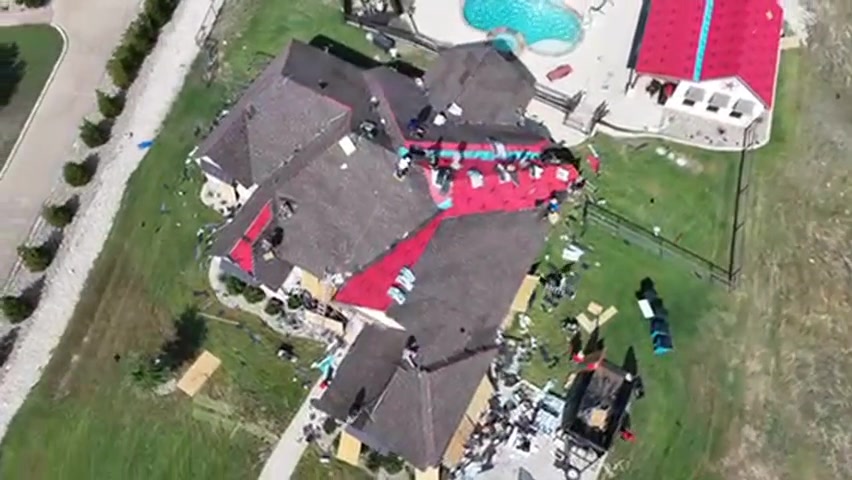 REMCO roof replacement in progress on a North Texas home