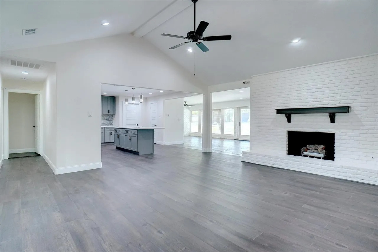 Completed Wingren Drive open-concept living space