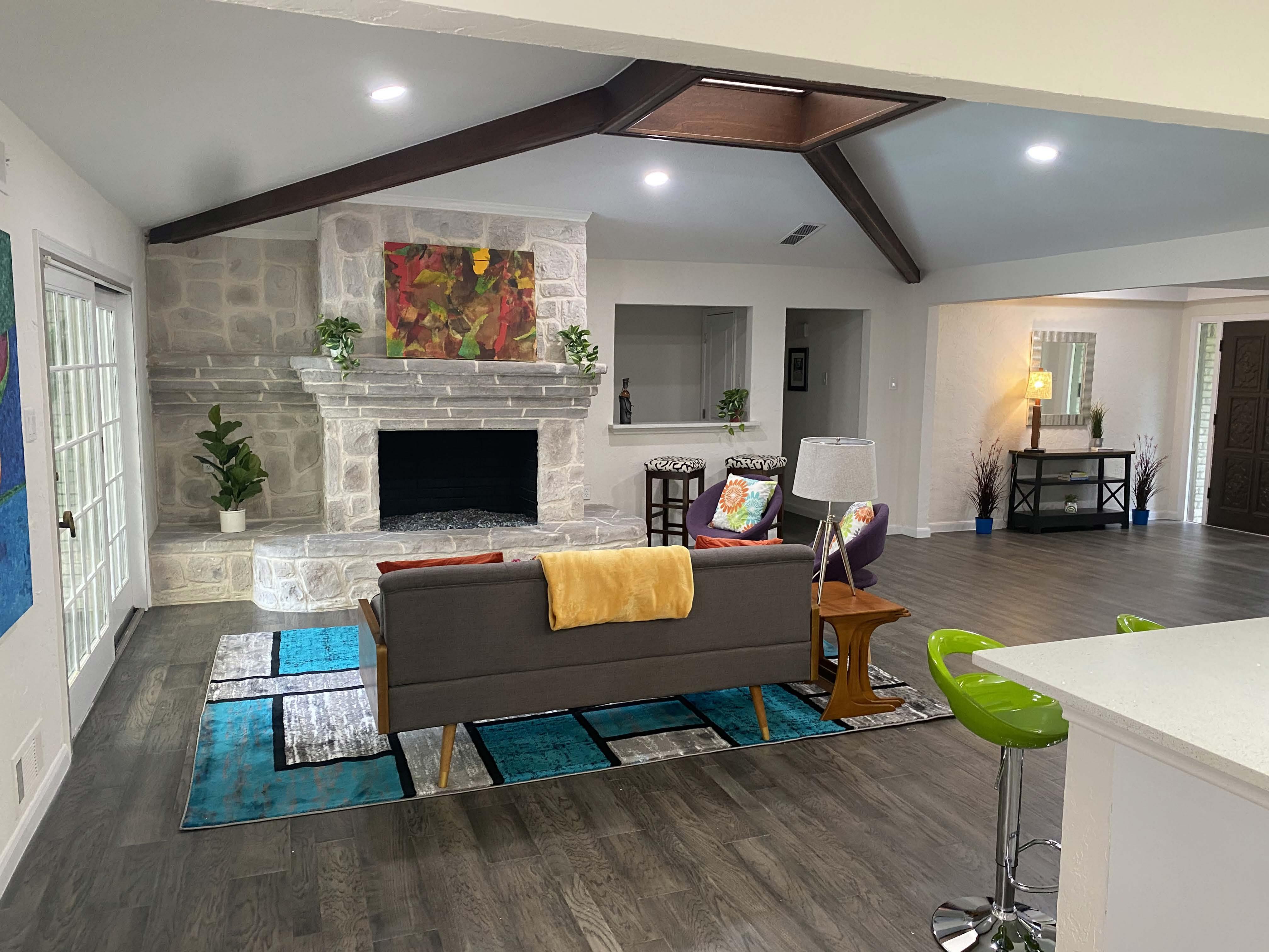 Completed Millridge Drive living room