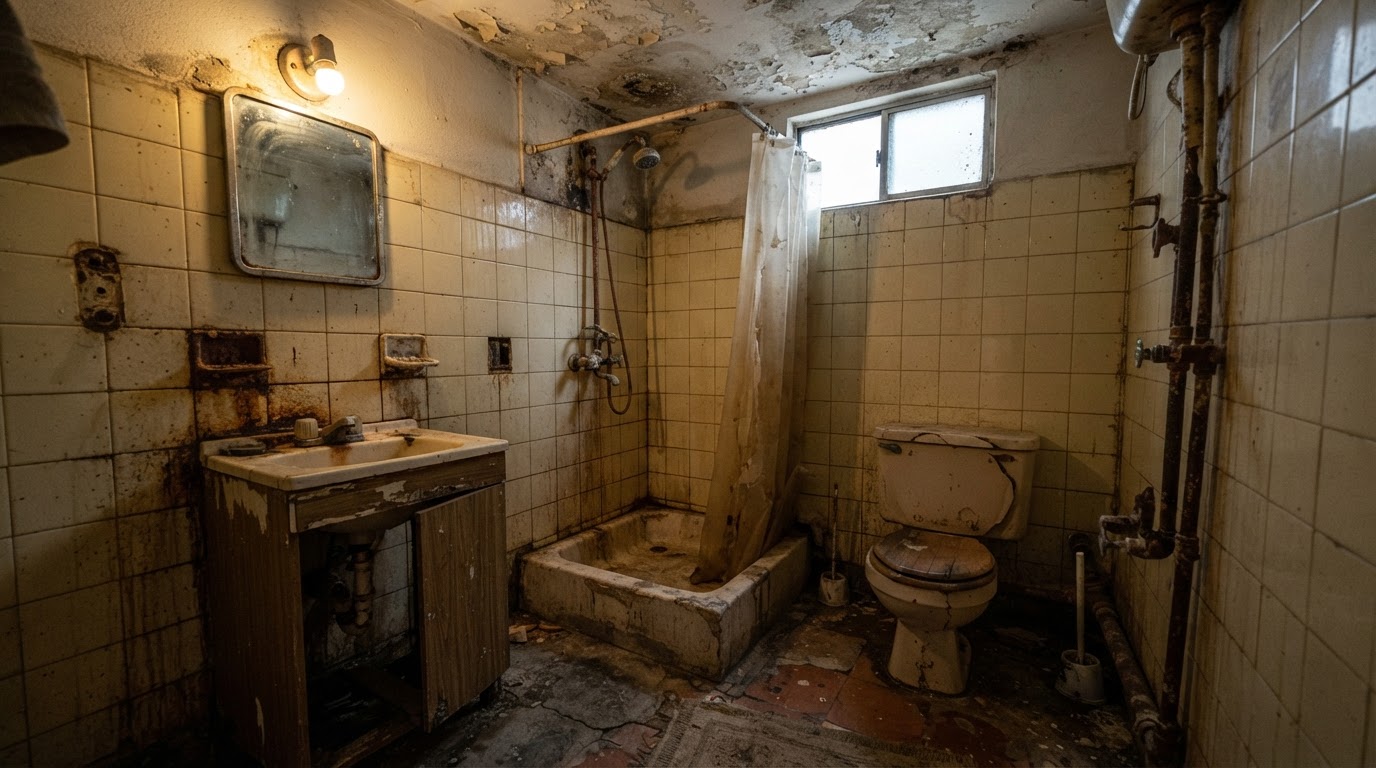 Baño antes de remodelar