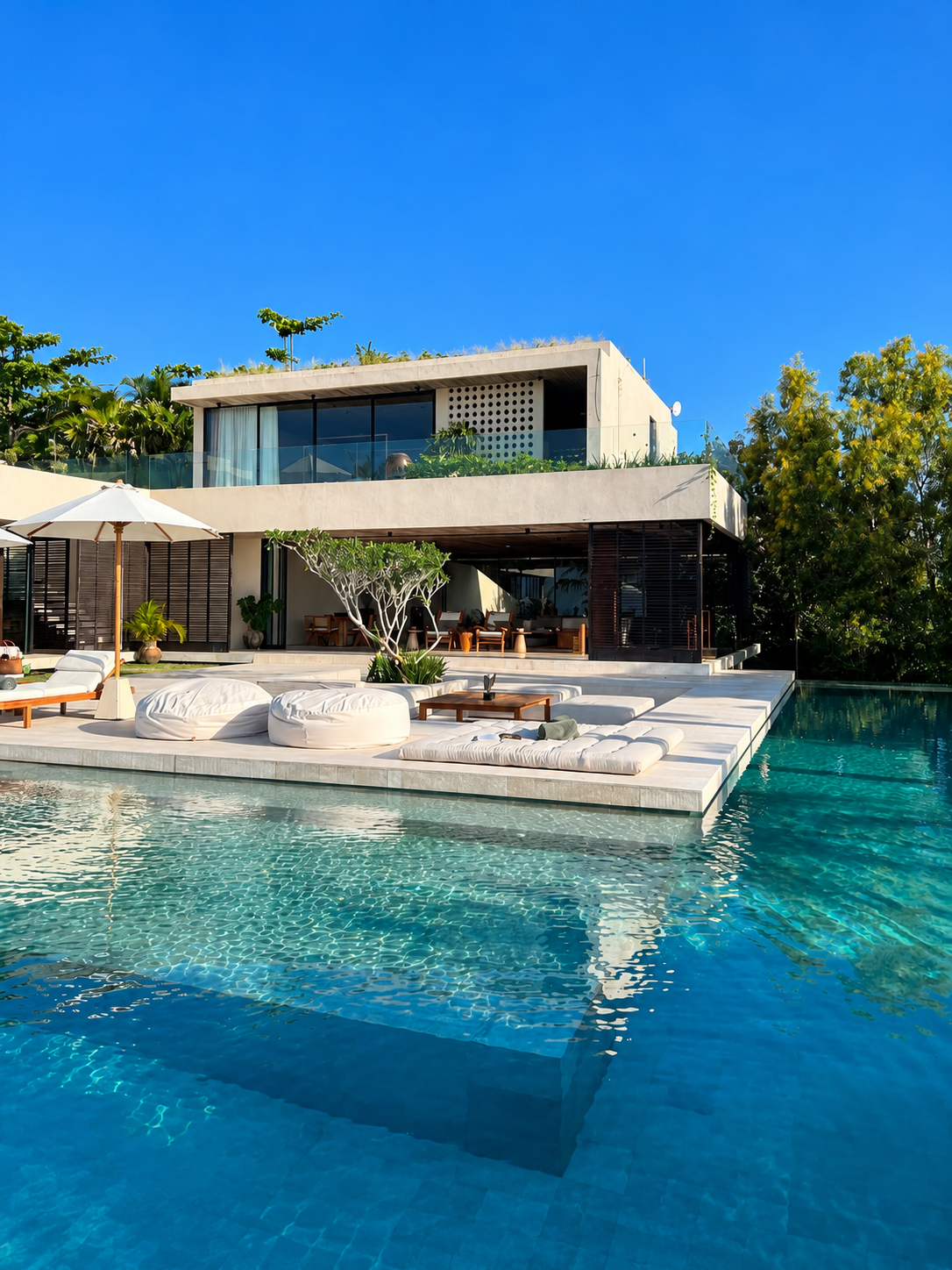 Bali luxury villa with private pool and rooftop
