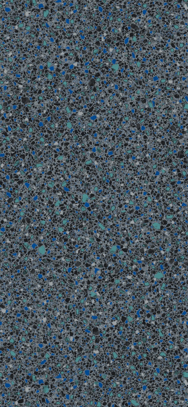 Merlin Industries Midnight Opal pool liner pattern featuring deep dark granite pebble texture
