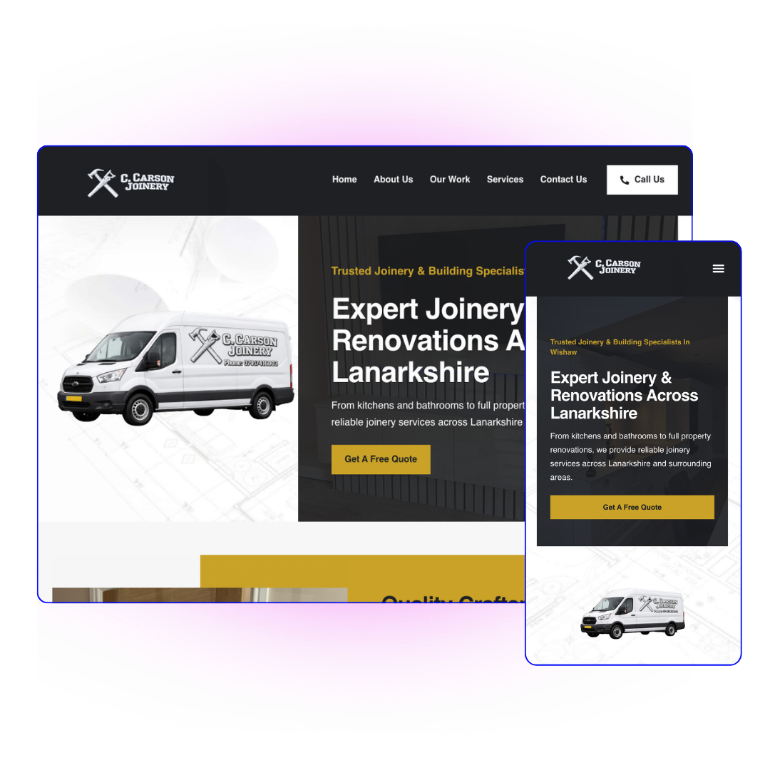 C. Carson Joinery & Renovations — Joinery & Renovations website preview