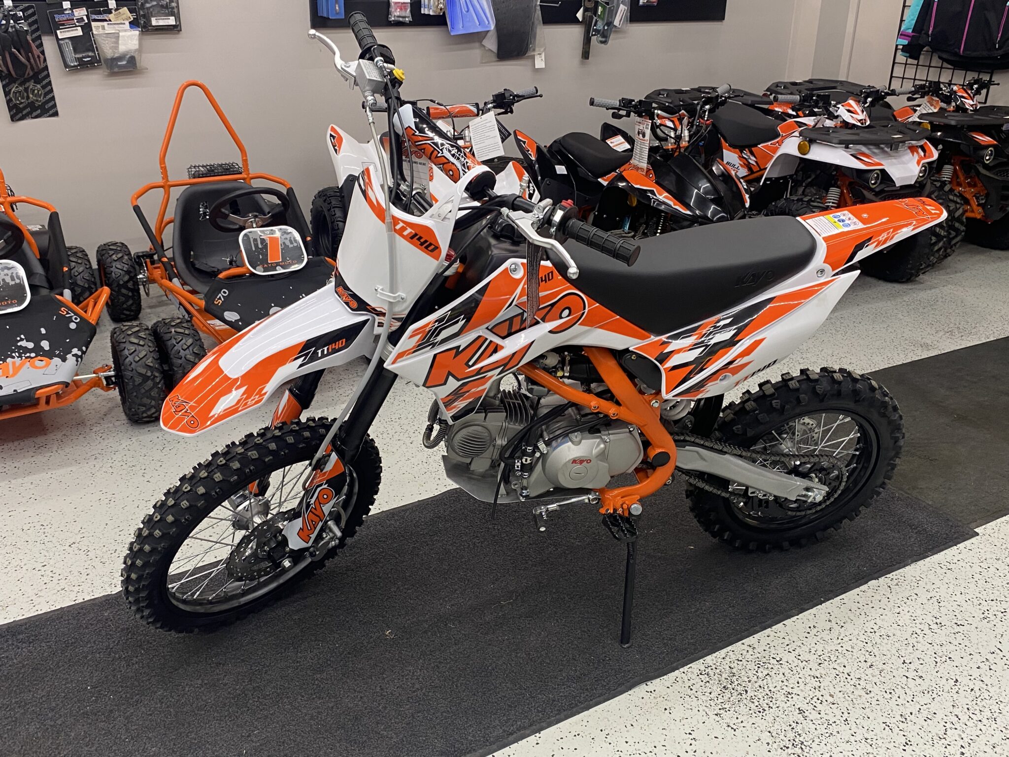 Kayo pit bike motorcycle at Al's Snowmobile Parts Warehouse