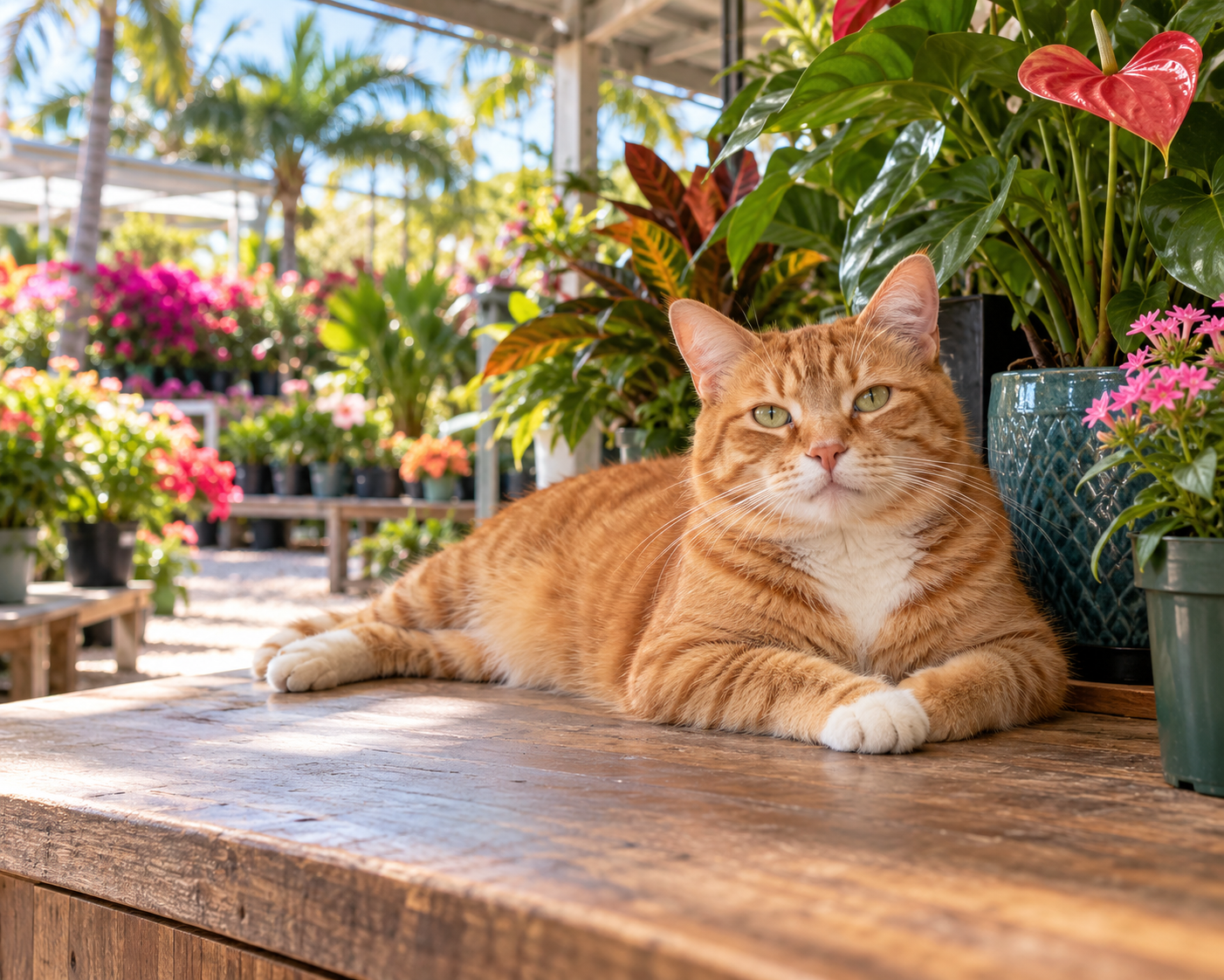 Sandy Beach Garden Center resident cat