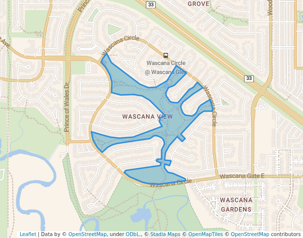 Wascana View Park System Map