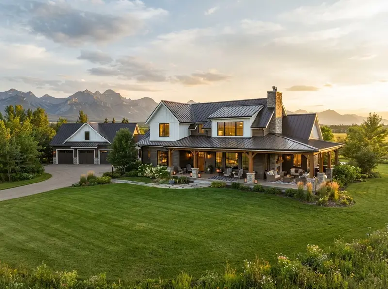 Windhorse Acreage estate home near Calgary by Bright Custom Homes