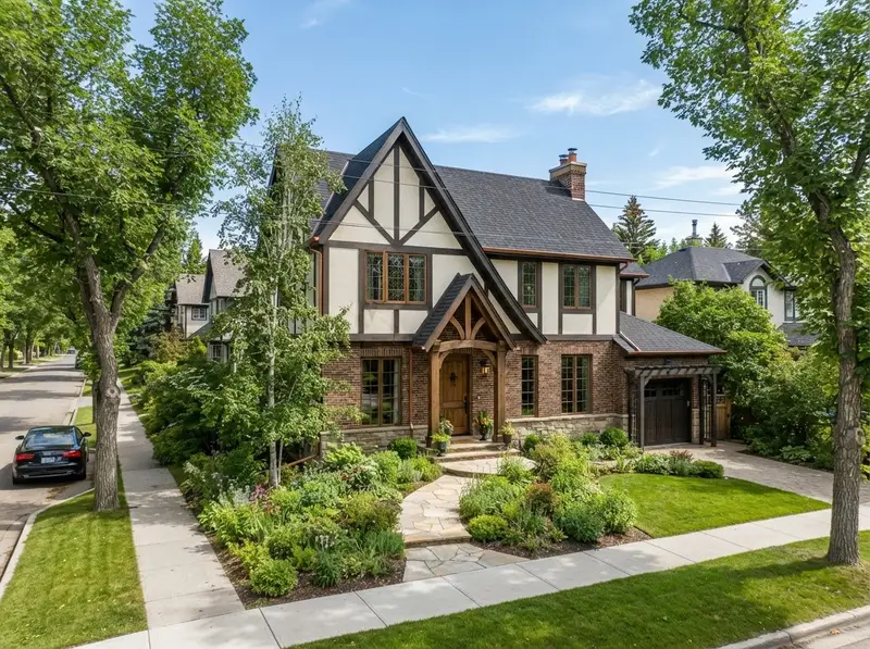 Custom inner-city infill home on a Calgary street by Bright Custom Homes