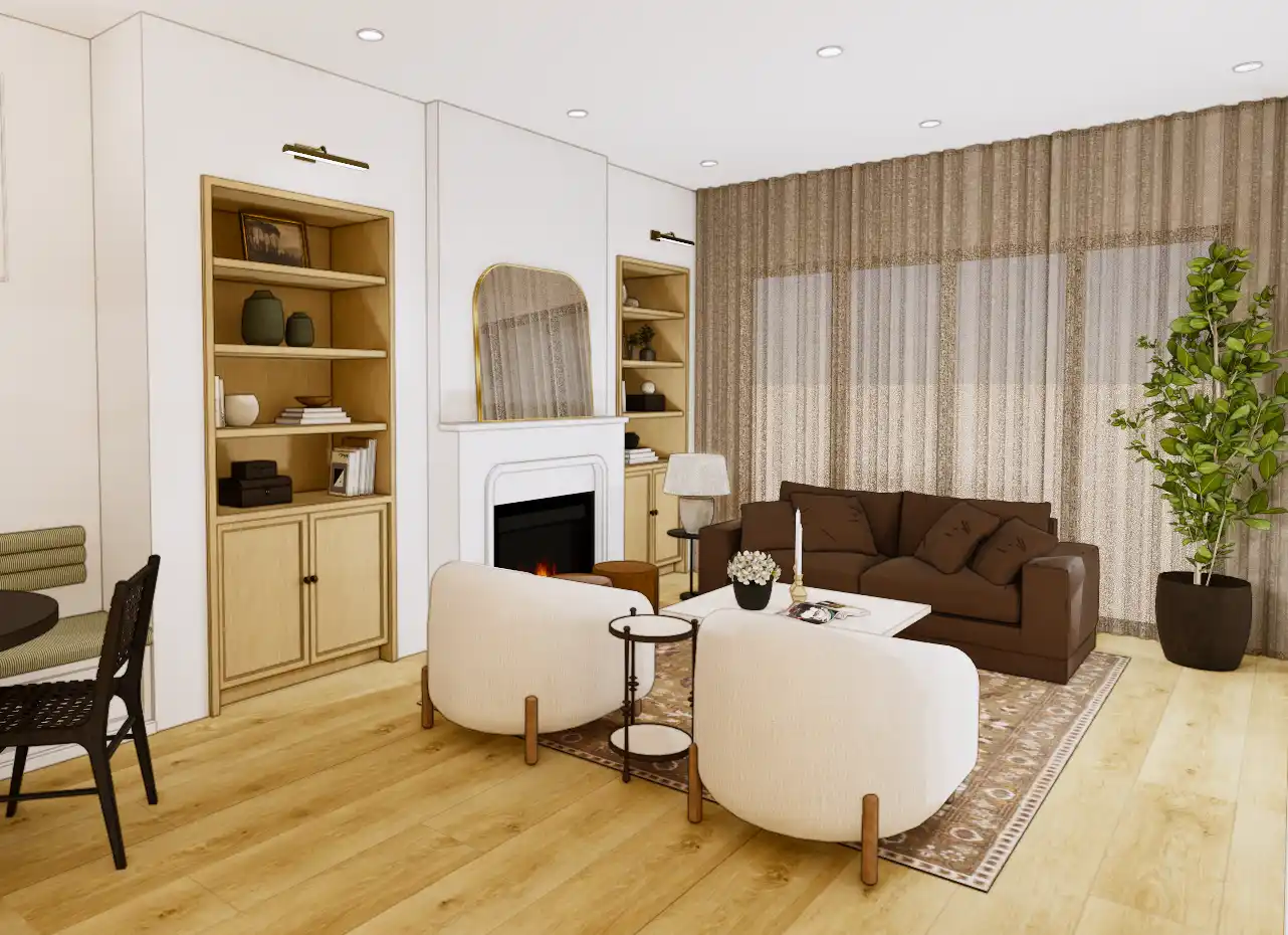 Finished interior detail in a fixed-price Calgary custom home by Bright Custom Homes