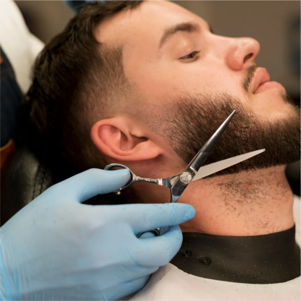 Gradual taper fade haircut by barber in East York Toronto