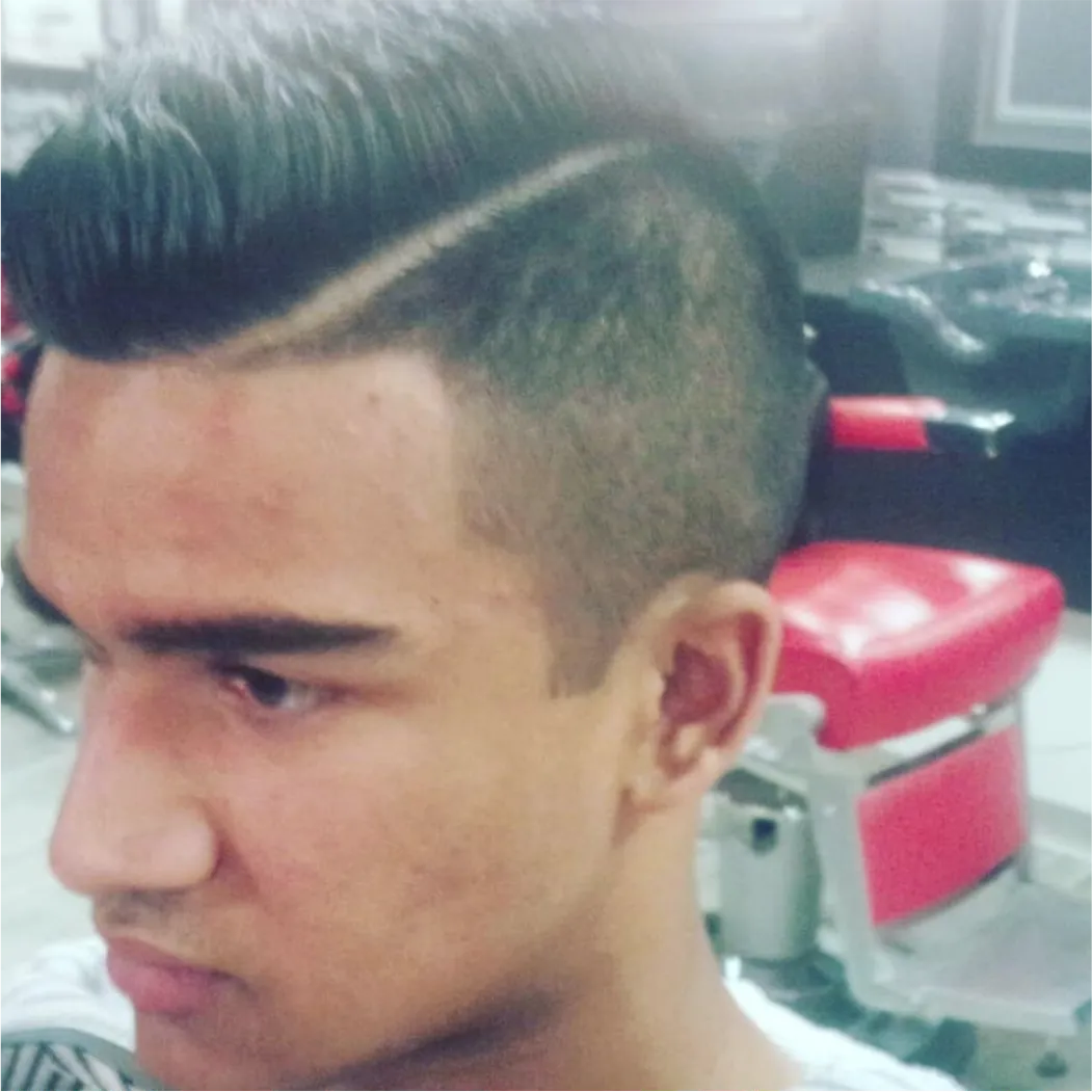 Razor lineup and hairline cleanup haircut by barber in East York