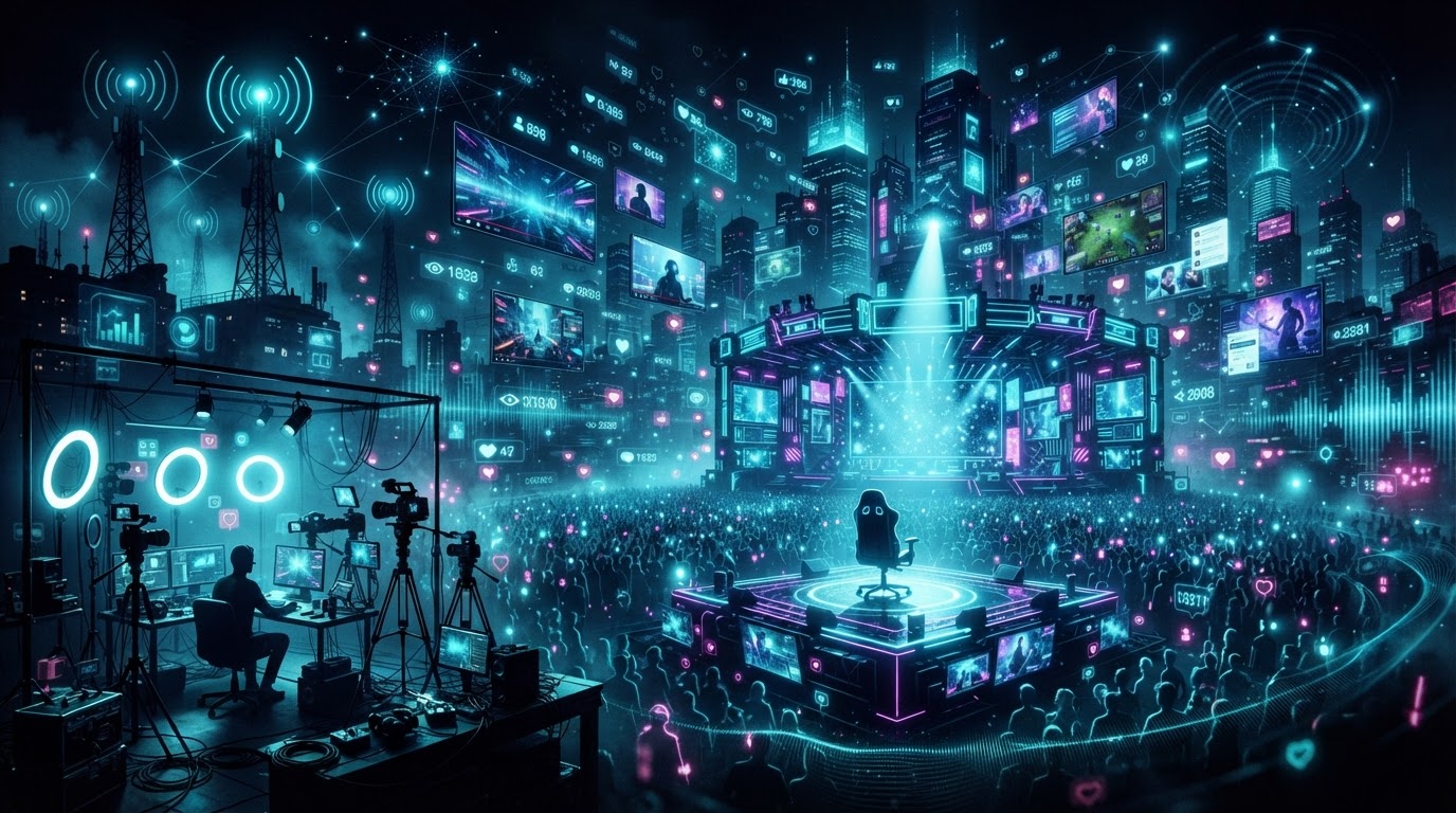Synstella creator monetization — studios, stages, live streams and digital audiences
