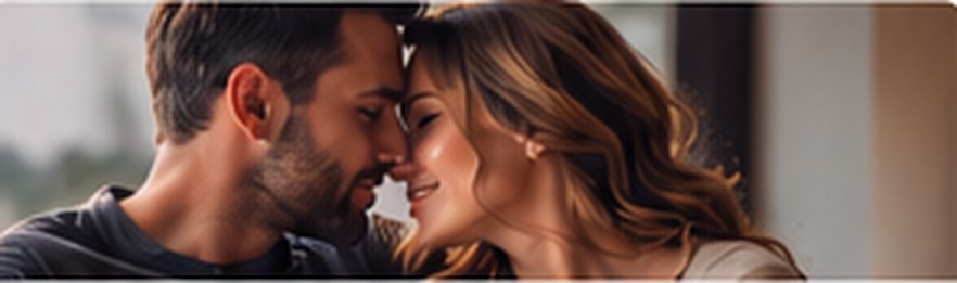 Couple reconnecting