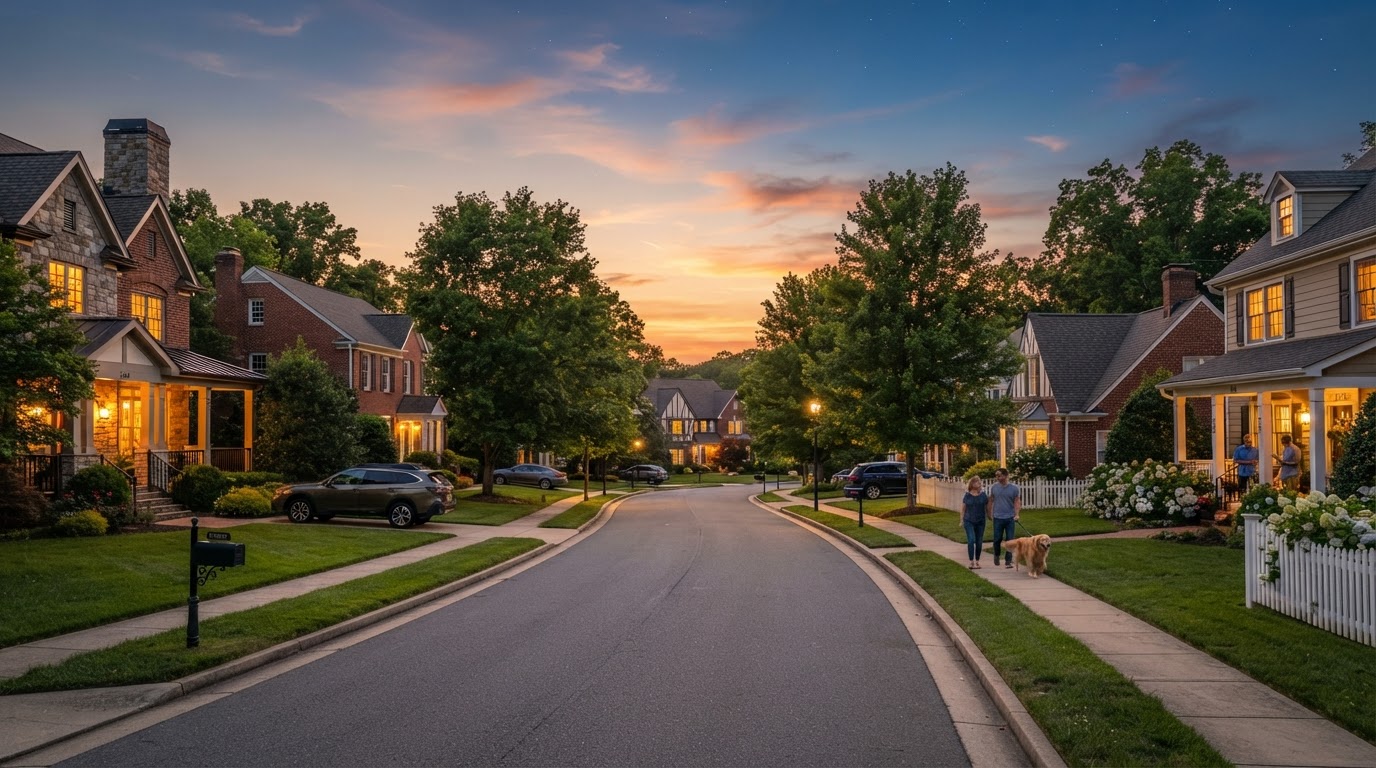 Residential neighborhood homes