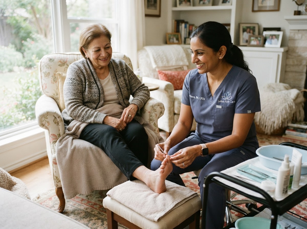 Personalized Attention — One-on-one care, all about you, in-home mobile foot care from Sole Works, LLC
